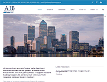Tablet Screenshot of ajbfinancialrecruitment.co.uk